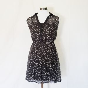 NO Boundaries Sleeveless Bird Print Dress Womens